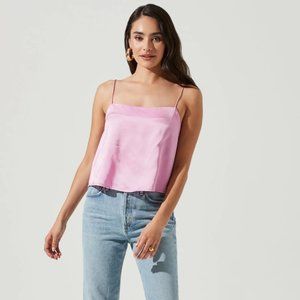 ROSEMONT SQUARE NECK BACKLESS CAMI - XS - Light pink - NEW WITH TAG